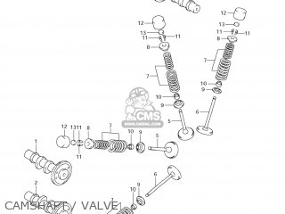 CAMSHAFT / VALVE - DL650A VSTROM 2008 (K8) USA (E03)