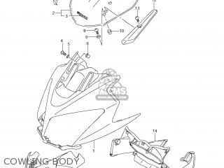 COWLING BODY - DL650A VSTROM 2008 (K8) USA (E03)