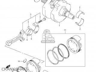 CRANKSHAFT - DL650A VSTROM 2008 (K8) USA (E03)