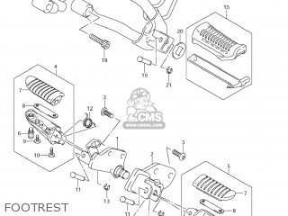 FOOTREST - DL650A VSTROM 2008 (K8) USA (E03)