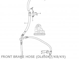 FRONT BRAKE HOSE (DL650K7/K8/K9) - DL650A VSTROM 2008 (K8) USA (E03)