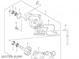 WATER PUMP - DL650A VSTROM 2008 (K8) USA (E03)