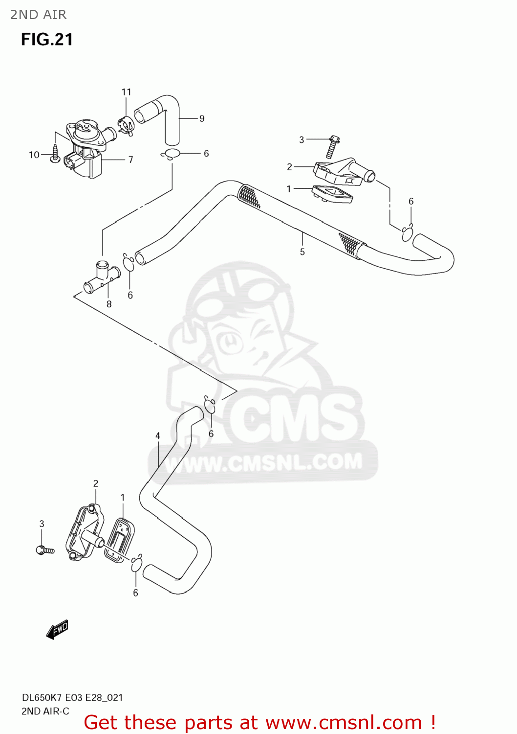 2ND AIR DL650A VSTROM 2009 (K9) USA (E03)