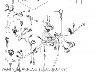 WIRING HARNESS (DL650K8/K9) - DL650A VSTROM 2009 (K9) USA (E03)