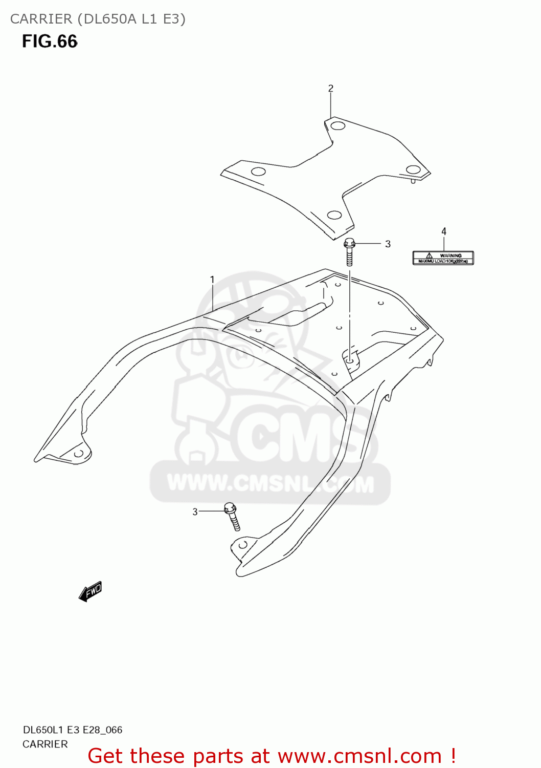 CARRIER (DL650A L1 E3) DL650A VSTROM 2011 (L1) USA (E03)