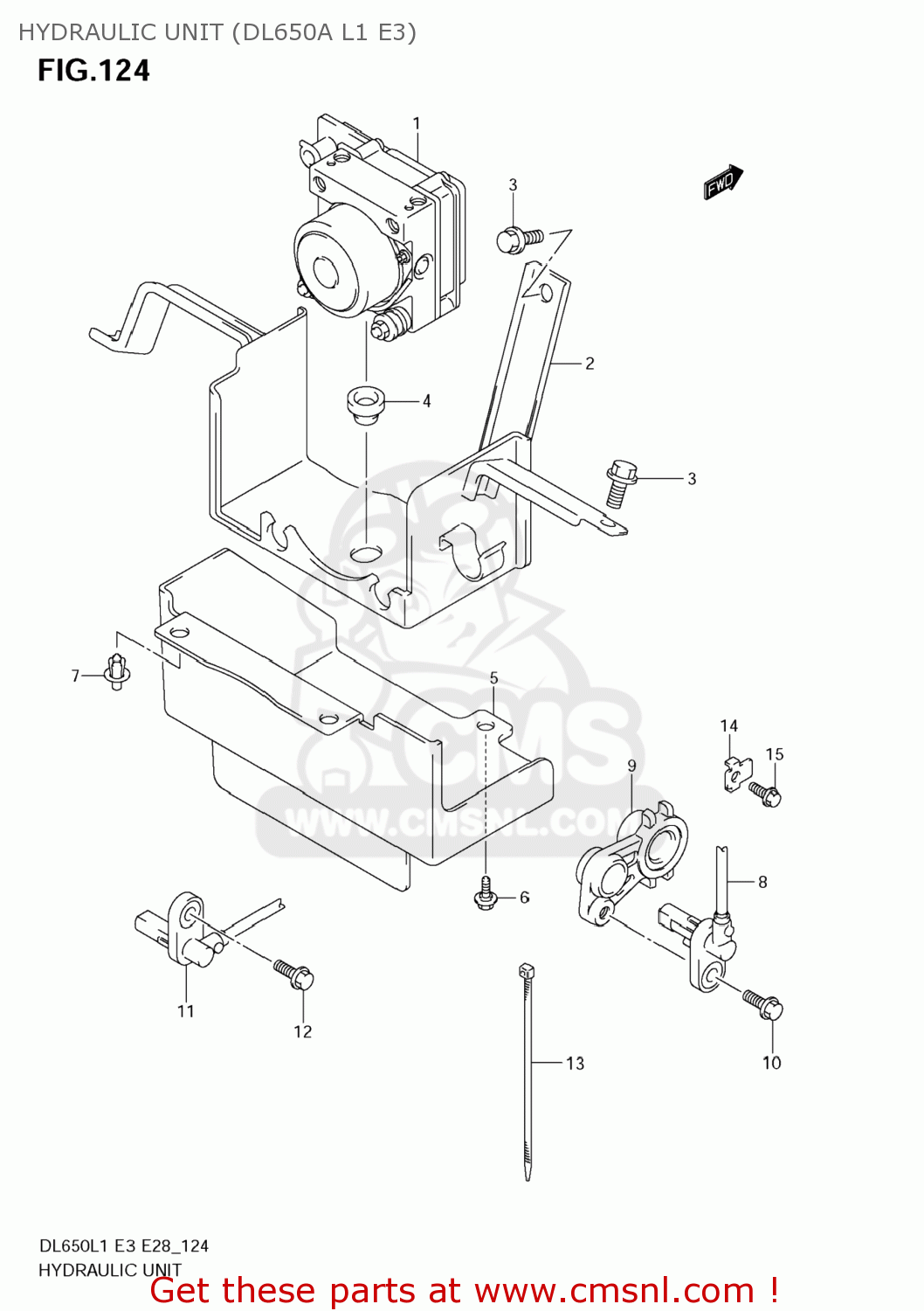 HYDRAULIC UNIT (DL650A L1 E3) DL650A VSTROM 2011 (L1) USA (E03)