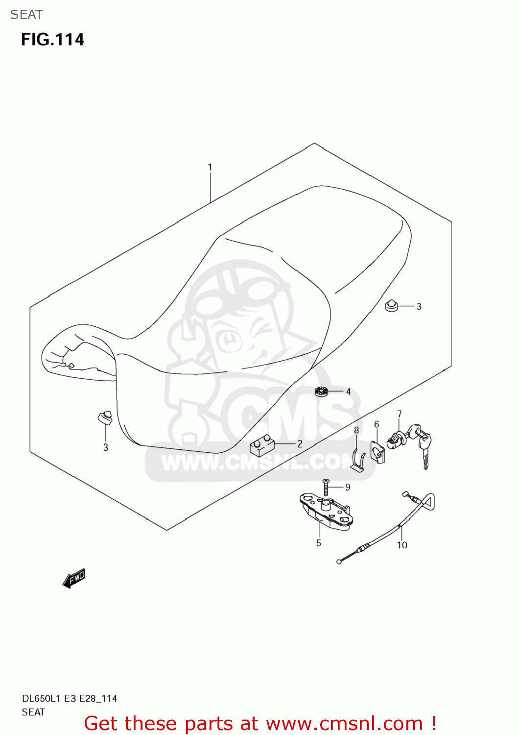 SEAT DL650A VSTROM 2011 (L1) USA (E03)