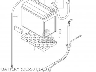 BATTERY (DL650 L1 E3) - DL650A VSTROM 2011 (L1) USA (E03)