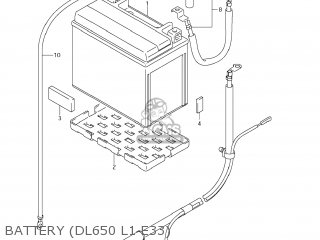 BATTERY (DL650 L1 E33) - DL650A VSTROM 2011 (L1) USA (E03)