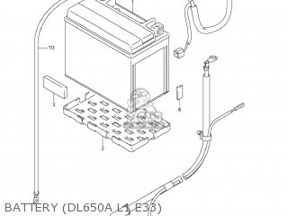 BATTERY (DL650A L1 E33) - DL650A VSTROM 2011 (L1) USA (E03)