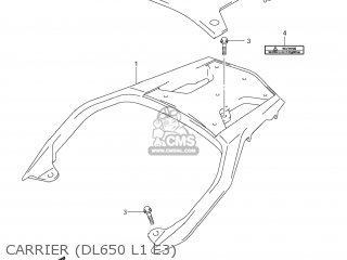 CARRIER (DL650 L1 E3) - DL650A VSTROM 2011 (L1) USA (E03)