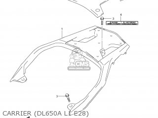 CARRIER (DL650A L1 E28) - DL650A VSTROM 2011 (L1) USA (E03)