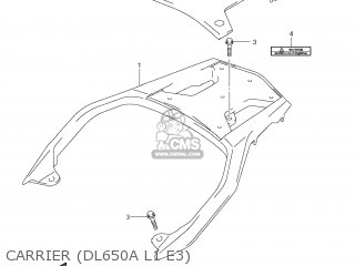 CARRIER (DL650A L1 E3) - DL650A VSTROM 2011 (L1) USA (E03)