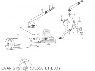 EVAP SYSTEM (DL650 L1 E33) - DL650A VSTROM 2011 (L1) USA (E03)