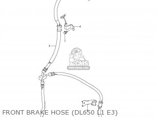 FRONT BRAKE HOSE (DL650 L1 E3) - DL650A VSTROM 2011 (L1) USA (E03)