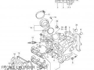 FRONT CYLINDER HEAD - DL650A VSTROM 2011 (L1) USA (E03)