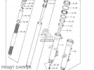 FRONT DAMPER - DL650A VSTROM 2011 (L1) USA (E03)