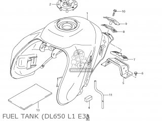 FUEL TANK (DL650 L1 E3) - DL650A VSTROM 2011 (L1) USA (E03)