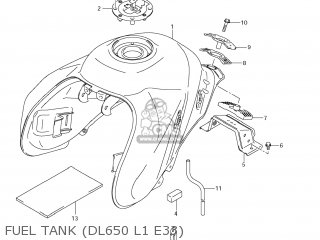 FUEL TANK (DL650 L1 E33) - DL650A VSTROM 2011 (L1) USA (E03)