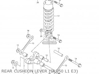 REAR CUSHION LEVER (DL650 L1 E3) - DL650A VSTROM 2011 (L1) USA (E03)