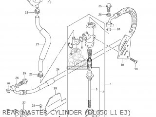 REAR MASTER CYLINDER (DL650 L1 E3) - DL650A VSTROM 2011 (L1) USA (E03)