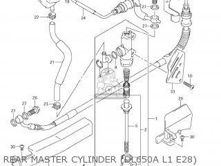 REAR MASTER CYLINDER (DL650A L1 E28) - DL650A VSTROM 2011 (L1) USA (E03)