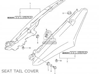 SEAT TAIL COVER - DL650A VSTROM 2011 (L1) USA (E03)