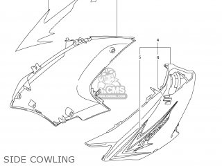 SIDE COWLING - DL650A VSTROM 2011 (L1) USA (E03)