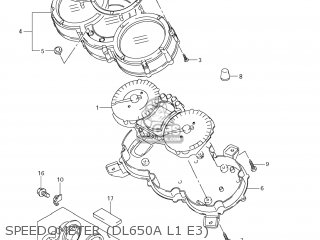SPEEDOMETER (DL650A L1 E3) - DL650A VSTROM 2011 (L1) USA (E03)
