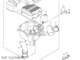 AIR CLEANER - DL650A VSTROM 2012 (L2) USA (E03)
