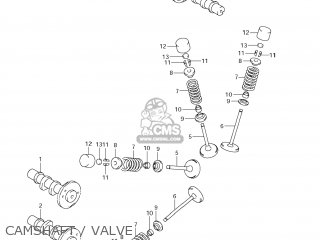 CAMSHAFT / VALVE - DL650A VSTROM 2012 (L2) USA (E03)