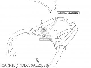 CARRIER (DL650AL2 E28) - DL650A VSTROM 2012 (L2) USA (E03)