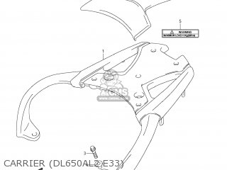 CARRIER (DL650AL2 E33) - DL650A VSTROM 2012 (L2) USA (E03)