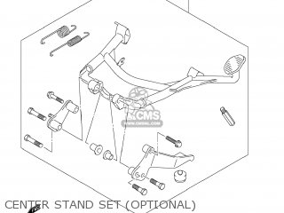 CENTER STAND SET (OPTIONAL) - DL650A VSTROM 2012 (L2) USA (E03)
