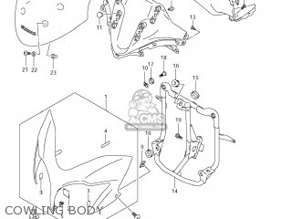 COWLING BODY - DL650A VSTROM 2012 (L2) USA (E03)