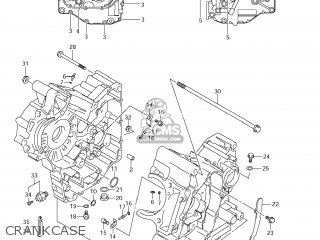 CRANKCASE - DL650A VSTROM 2012 (L2) USA (E03)