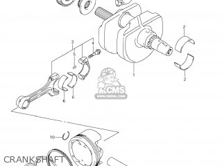 CRANKSHAFT - DL650A VSTROM 2012 (L2) USA (E03)