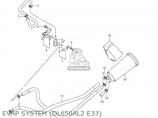 EVAP SYSTEM (DL650AL2 E33) - DL650A VSTROM 2012 (L2) USA (E03)