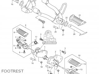 FOOTREST - DL650A VSTROM 2012 (L2) USA (E03)