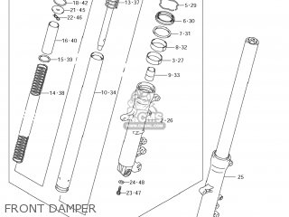 FRONT DAMPER - DL650A VSTROM 2012 (L2) USA (E03)
