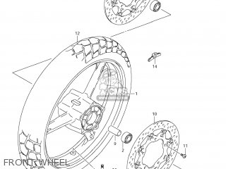 FRONT WHEEL - DL650A VSTROM 2012 (L2) USA (E03)