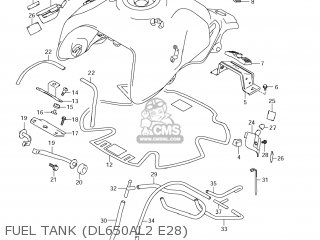 FUEL TANK (DL650AL2 E28) - DL650A VSTROM 2012 (L2) USA (E03)