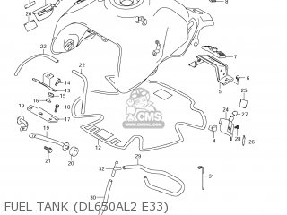 FUEL TANK (DL650AL2 E33) - DL650A VSTROM 2012 (L2) USA (E03)
