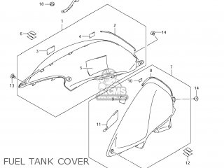 FUEL TANK COVER - DL650A VSTROM 2012 (L2) USA (E03)