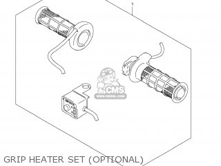 GRIP HEATER SET (OPTIONAL) - DL650A VSTROM 2012 (L2) USA (E03)