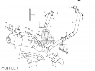 MUFFLER - DL650A VSTROM 2012 (L2) USA (E03)