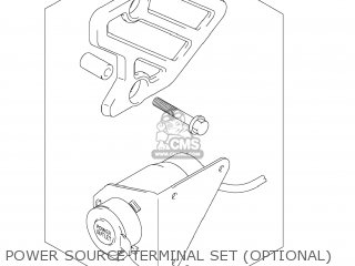 POWER SOURCE TERMINAL SET (OPTIONAL) - DL650A VSTROM 2012 (L2) USA (E03)