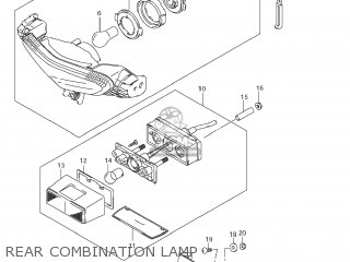 REAR COMBINATION LAMP - DL650A VSTROM 2012 (L2) USA (E03)
