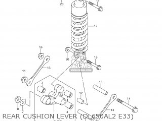 REAR CUSHION LEVER (DL650AL2 E33) - DL650A VSTROM 2012 (L2) USA (E03)