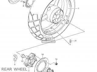 REAR WHEEL - DL650A VSTROM 2012 (L2) USA (E03)
